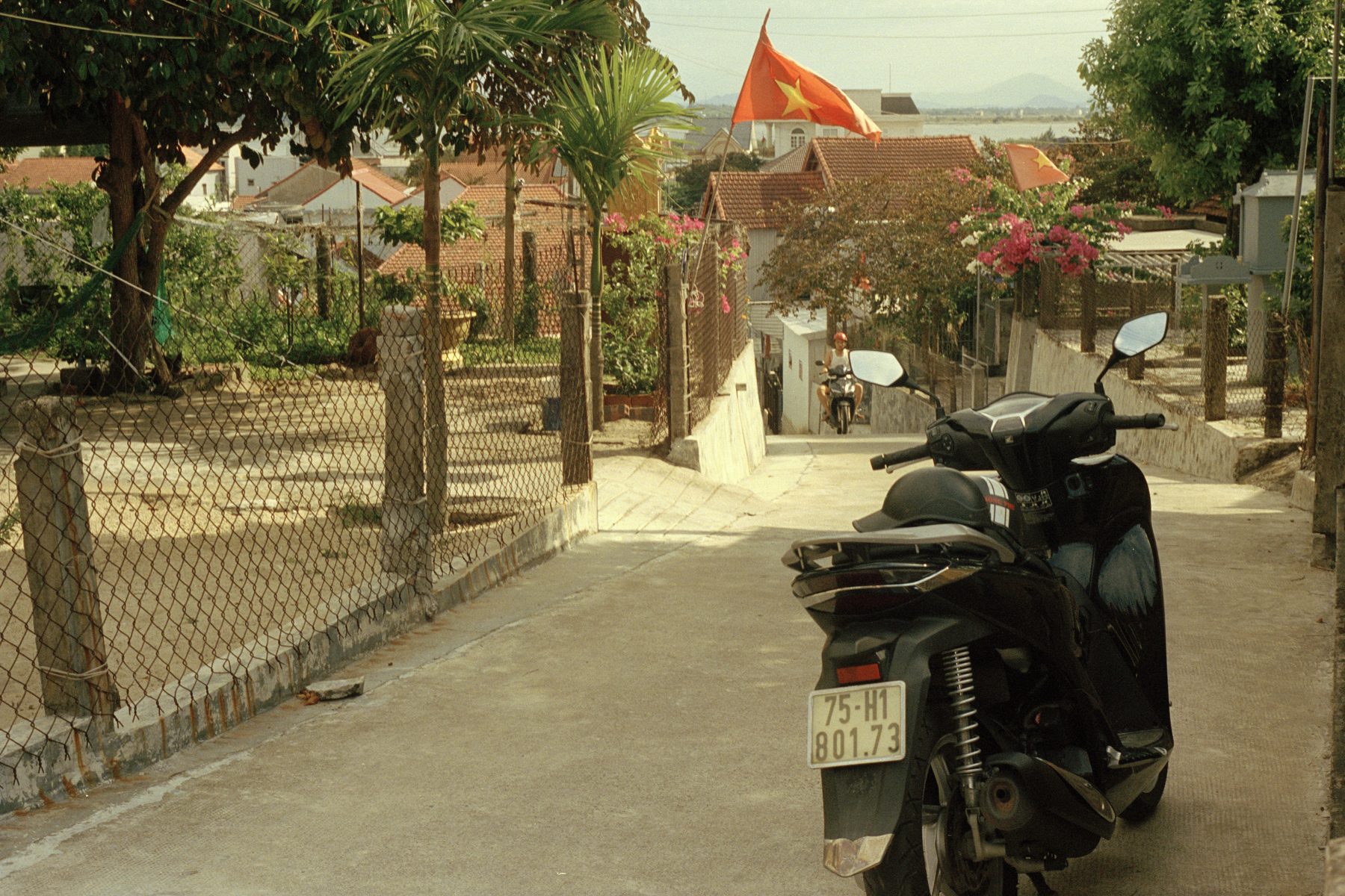 A quiet lane in Huế, Vietnam