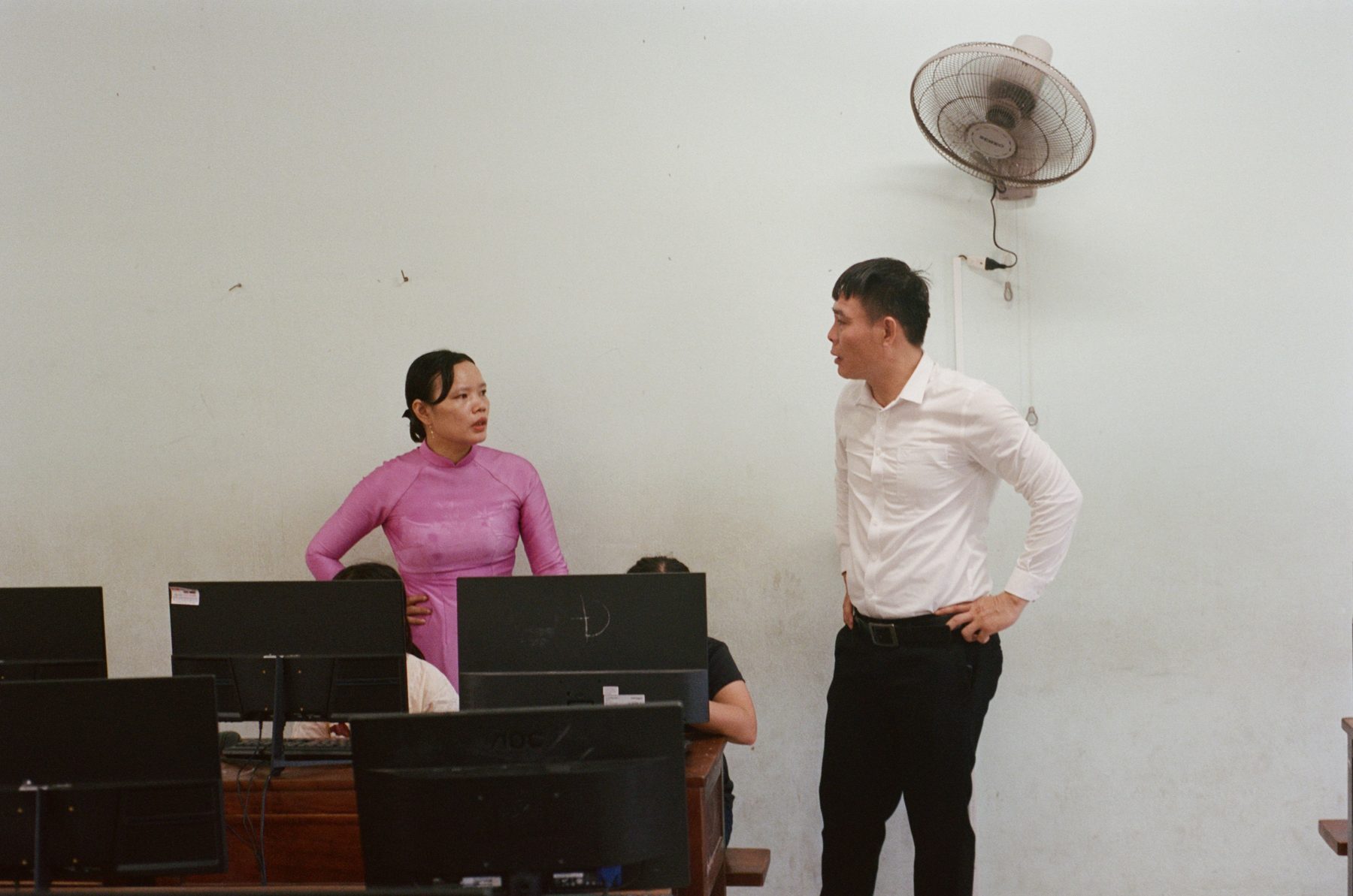 Teachers in the Phu Hai School computer lab